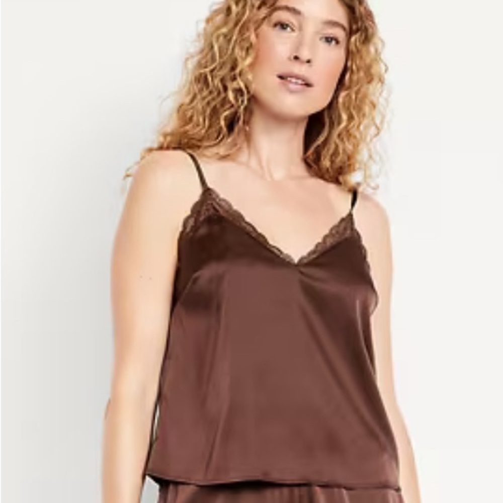 Old Navy Brown Satin Camisole